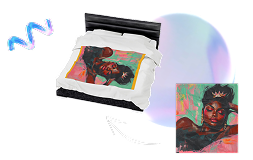 Printed bedspread